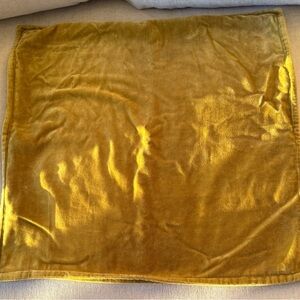 Crate&Barrel Chartreuse Velvet Pillow Cover 20x20